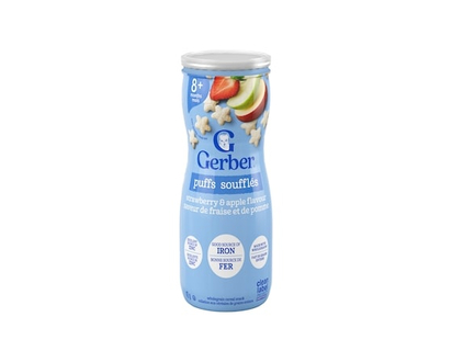 Gerber PUFFS Strawberry Apple Baby Snacks - 42 G