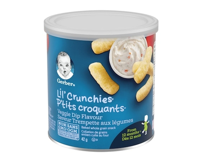 Nestlé Gerber LIL' Crunchies Veggie Dip, Toddler Snacks - 42.0 G