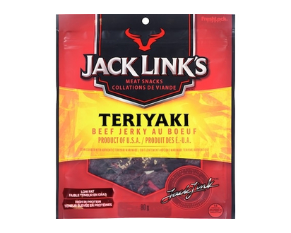 Jack Links Beef Jerky, Teriyaki - 80.0 G