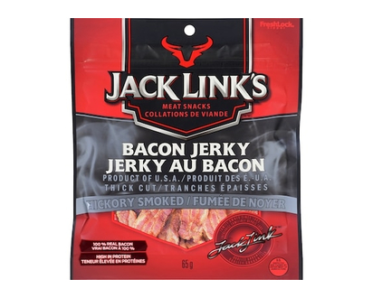 Jack Links Bacon Jerky Hickory Smoked - 65.0 G