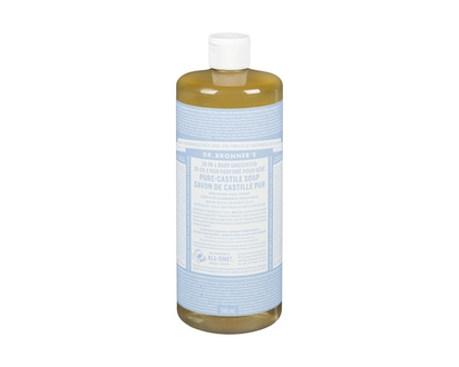 Dr Bronners Pure-Castile Soap 18-In-1 Baby Unscented - 944.0 ML