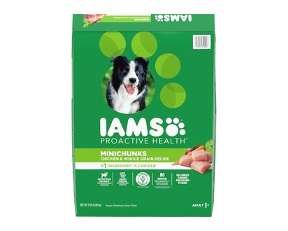 Iams Proactive Health Minichunks Chicken & Whole Grains Adult Dry Dog Food - 6.804 KG