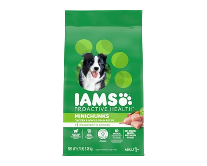 Iams Proactive Health Minichunks Chicken & Whole Grains Adult Dry Dog Food - 3.175 KG