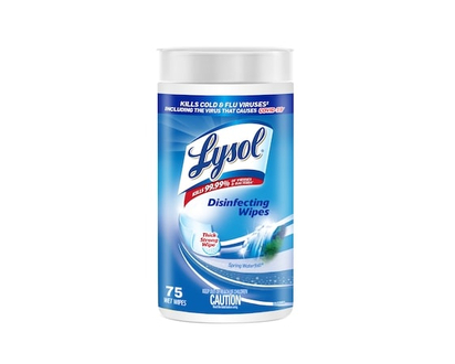 Lysol lingettes désinfectantes, Chute d’eau printanière - 75.0 EA