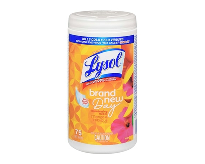 Lysol Disinfecting Wipes - Brand New Day™ Mango and Hibiscus - 75.0 EA