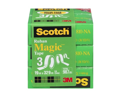 3M Scotch Magic Tape, Pack of 3 - 1.0 EA