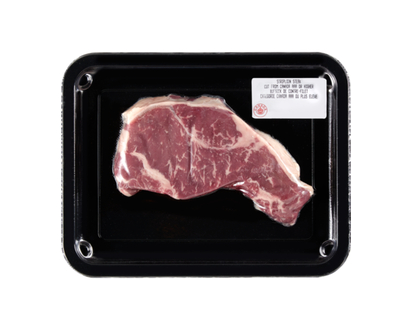 President's Choice Certified Angus Beef Strip Loin Grilling Steak, Service Case