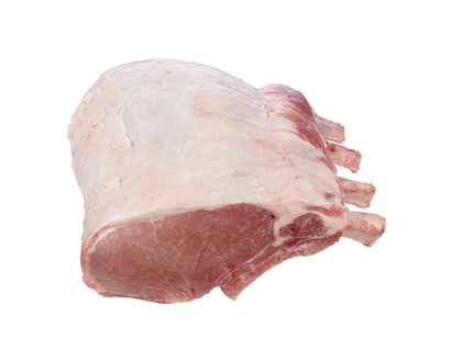 Lethbridge French Pork Loin Rib Rack, Service Case