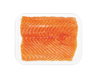 Fresh Atlantic Salmon Fillets, Skin On, Packaged