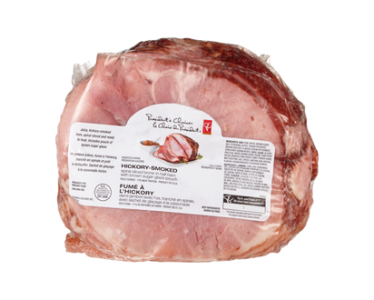 Hickory, Smoked Spiral, Sliced Bone, In Half Ham With Brown Sugar Glaze Pouch