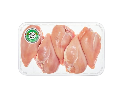 Chicken Breast Skinless Bone In Club Pack, Halal