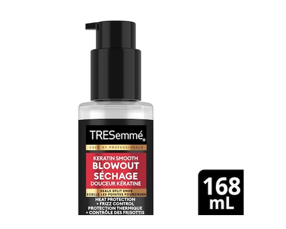 TRESemmé Keratin Smooth Weightless Leave-In Hair Conditioner Lotion hair care for salon-smooth style seals up to 88% of split ends - 168 ML