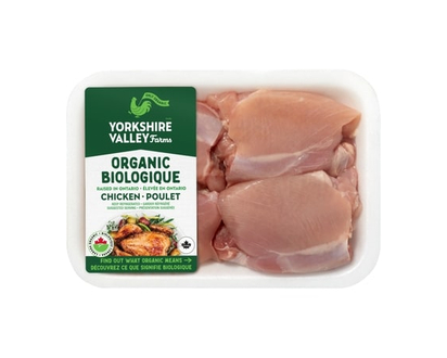 Yorkshire Valley Farms Organic Chicken Thighs Boneless & Skinless