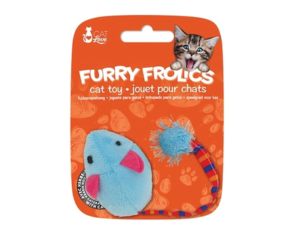 Cat Love Furry Frolics Catnip Mouse Toy - 1.0 EA