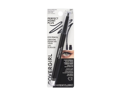 COVERGIRL Perfect Point Plus Eyeliner, micro-fine point, precise line, built-in smudger tip for a softer, smokier look - 0 G