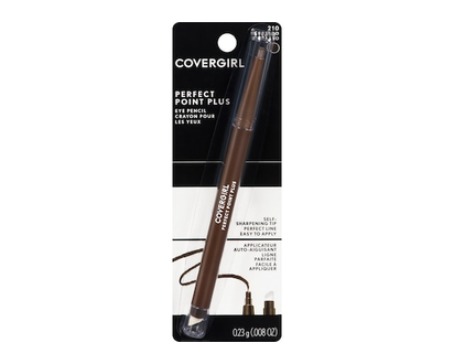COVERGIRL Perfect Point Plus Eyeliner, micro-fine point, precise line, built-in smudger tip for a softer, smokier look - 0 G
