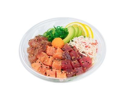 Zenshi Big Wave Poke Bowl - Albacore, Salmon, Tuna (Available after 11am) - 442.0 G