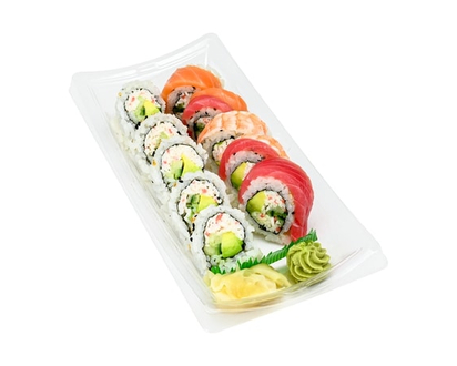 Zenshi Duo Combo - CA Salad & Rainbow Roll 10pc (Available after 11am) - 230.0 G