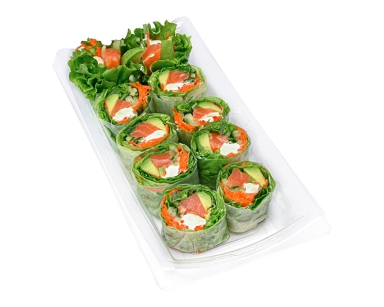 Cream Cheese Wrap - Salmon 10pc (Available after 11am) - 241.0 G