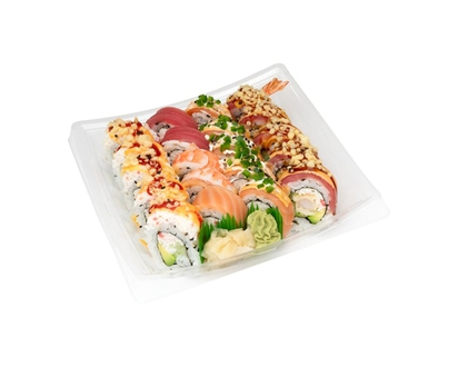 Premium Chef Sampler #2 (Crunchy Dragon, Rainbow, Chili, Dynamite) 20pc (Available after 11am) - 570.0 G