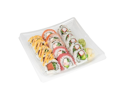 Zenshi Chef Sampler B#1 (Spicy Salmon, Rainbow, Cali) 15pc (Available after 11am) - 335.0 G