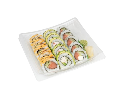 Zenshi Chef Sampler B#2 (Spicy Salmon, Dragon, Cream Cheese) 15pc (Available after 11am) - 337.0 G