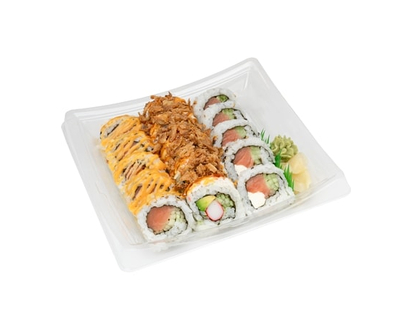 Zenshi Chef Sampler B#3 (Spicy Salmon, Crunchy, Cream Cheese) 15pc (Available after 11am) - 343.0 G