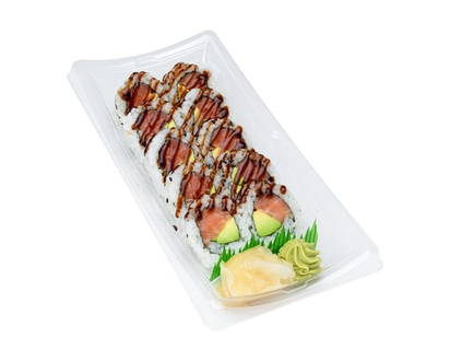 Advanced Fresh Concepts Yuzu Teriyaki Salmon Avocado Roll 10pc (Available after 11am) - 207.0 G