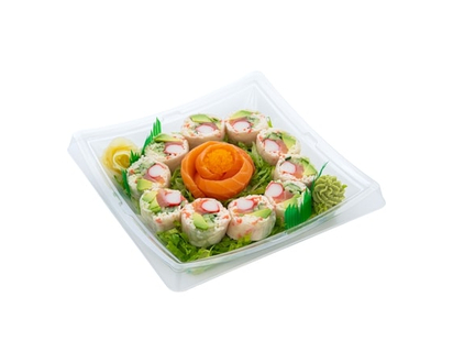 Chef Sampler A#13 (Rainbow Wrap, Salmon Sashimi) 13pc (Available after 11am) - 315.0 G