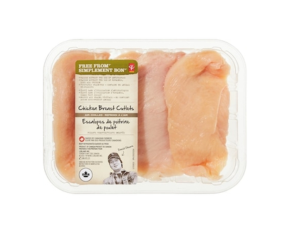 Escalopes de poitrines de poulet Simplement bon