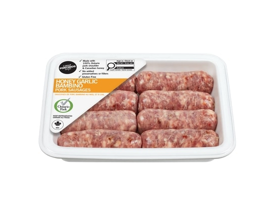 Bambino Pork Sausages, Honey Garlic
