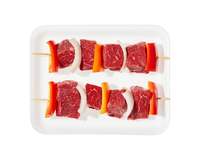 Plain Top Sirloin Beef Kebabs (2pk)