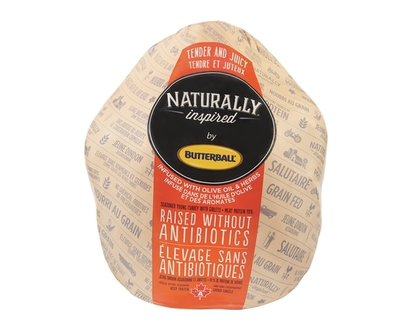 Butterball Naturally Inspired Seasoned Turkey, Raised Without Antibiotics, Frozen (7-9Kg)