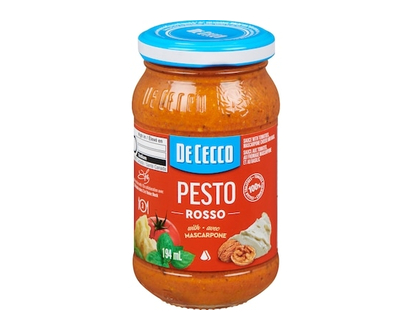 De Cecco Sauce With Tomatoes, Mascarpone Cheese And Basil Pesto Rosso - 194.0 ML
