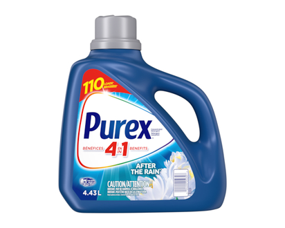 Purex After the Rain 4 in 1 Concentrated Liquid Laundry Detergent, 110 Loads - 4.43 L