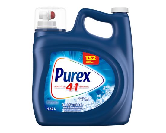 Coldwater 4 in 1 Concentrated Liquid Laundry Detergent, 132 Loads - 4.42 L