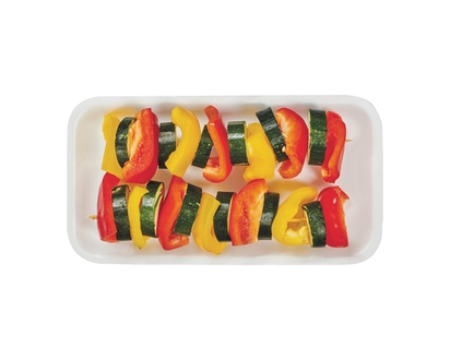 Brochettes de courgettes et poivrons, paquet de 2 - 400.0 G