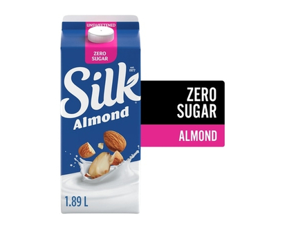 Silk Soya Almond Beverage, Unsweetened Original, Dairy-Free - 1 L