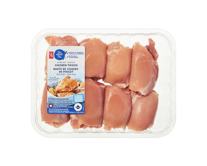 PC Blue Menu Boneless Skinless Chicken Thighs - 696.0 G