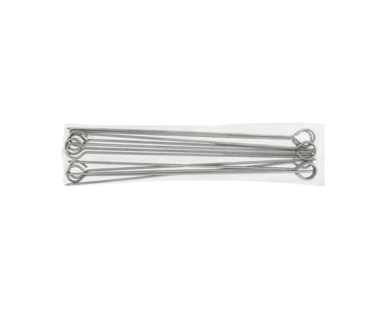 Brochette en acier inoxydable à bout rond 12 po - 1.0 EA