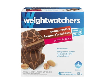 Weight Watchers Peanut Butter Brownie Bliss Mini Brownies - 126.0 G