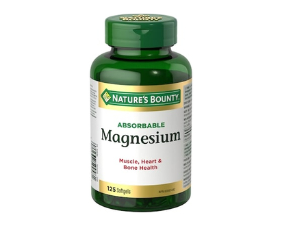 Natures Bounty Absorbable Magnesium Pills, Supplement, Helps Maintain Bones, 400mg - 125 EA