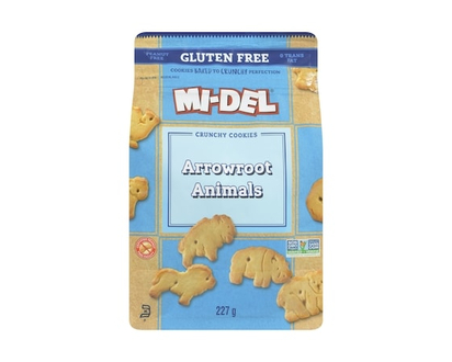 Midel Gluten Free Arrowroot Animals Crunchy Cookies - 227.0 G