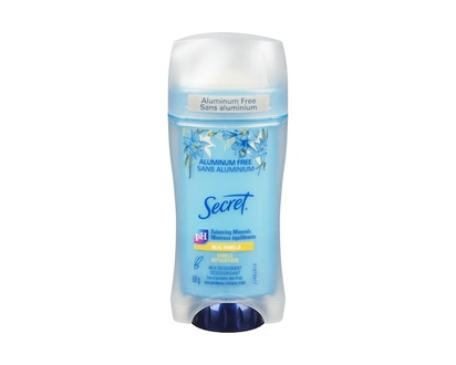 Secret Aluminum Free Deodorant for Women, Vanilla - 68.0 G
