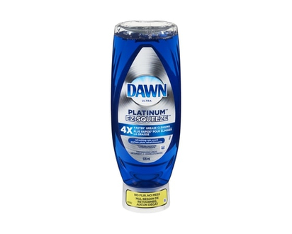 Dawn Platinum EZ-Squeeze Dish Soap, Dishwashing Liquid, Refreshing Rain - 535.0 ML