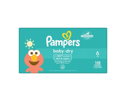 Pampers Baby Dry Diapers Size 6 108 Count - 108.0 EA