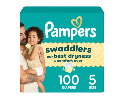 Pampers Couches Swaddlers, taille 5, 100 unités - 100.0 EA