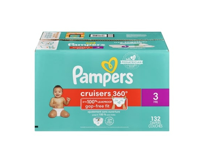 Pampers Cruisers 360 Diapers Size 3 132 Count - 132.0 EA
