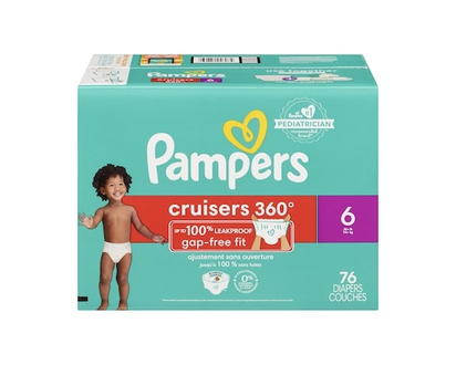 Pampers Couches Cruisers 360°, taille 6, 76 unités - 76.0 EA