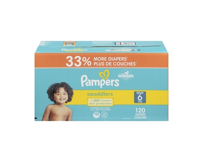 Pampers Swaddlers Active Baby Diaper Size 6 - 120.0 EA